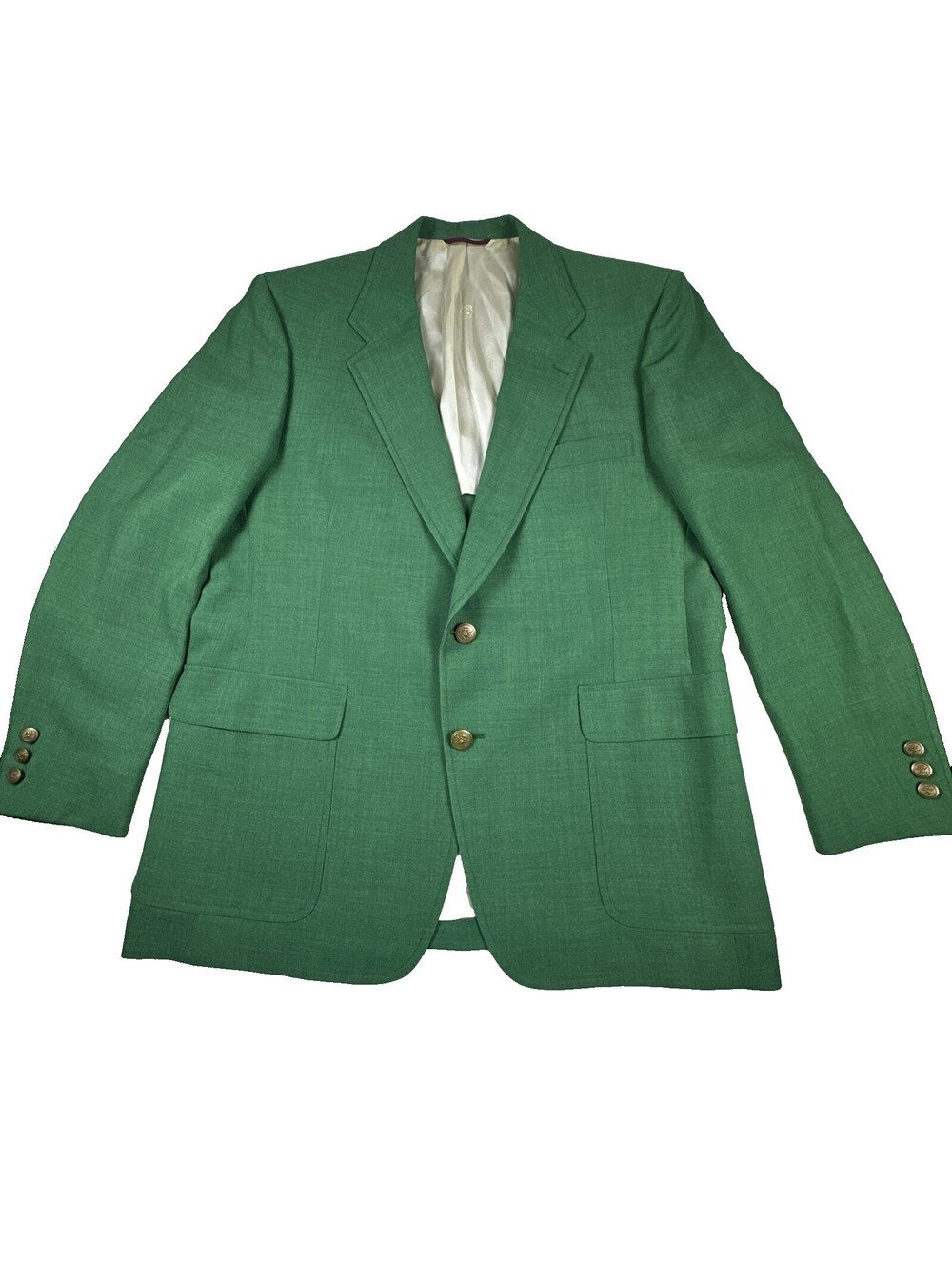 Hart Schaffner & Marx Blazer Men 46R Green Jack Nicklaus Golden Bear Vintage USA